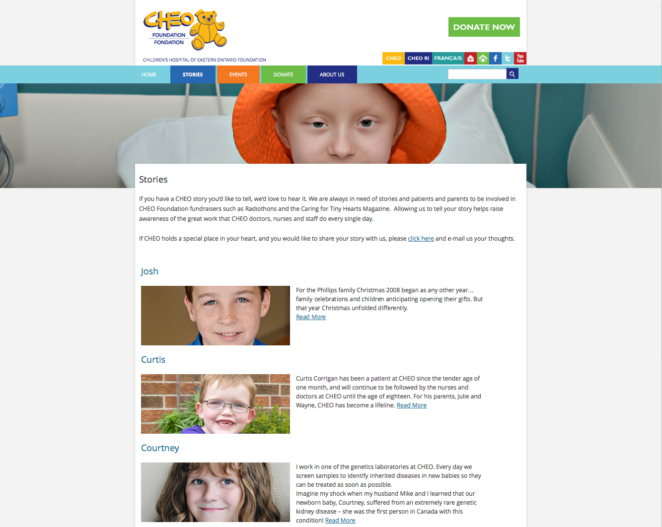 CHEO Foundation Website